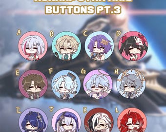 Honkai: Star Rail Buttons Pt.3