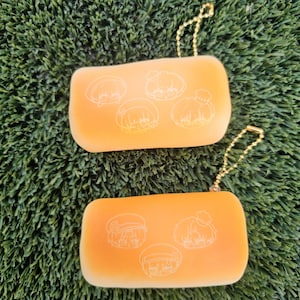 Blu Lock Bread Squishy charms