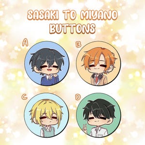Sasaki to Miyano Buttons