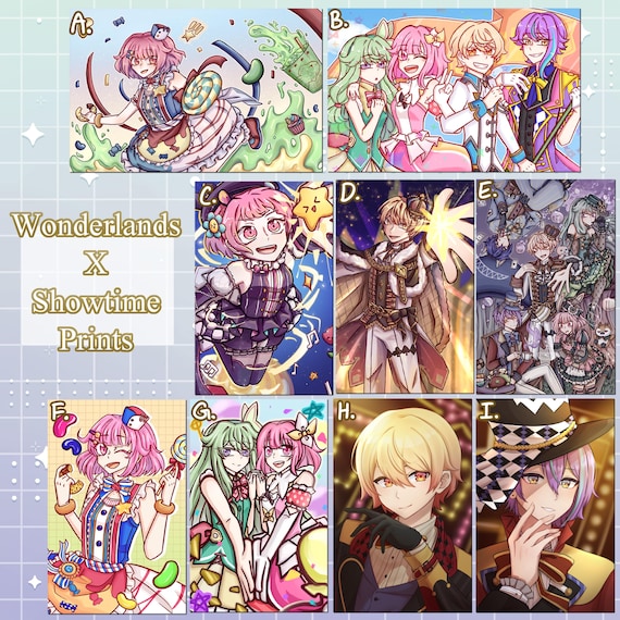 Wonderland x Showtime クリアファイル A4サイズ*4 Wonderlands X Showtime Prints - Etsy