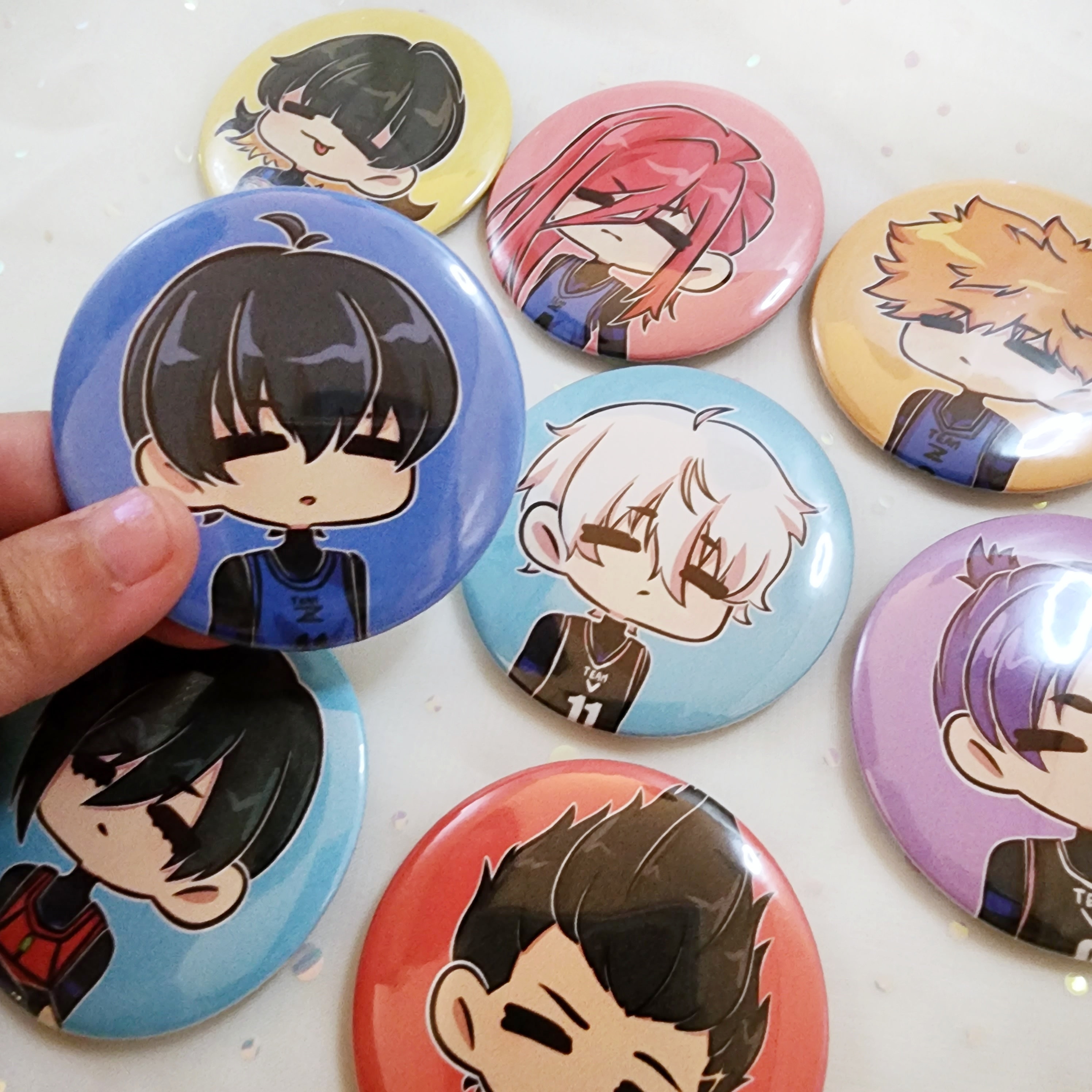 Blu Lock Buttons