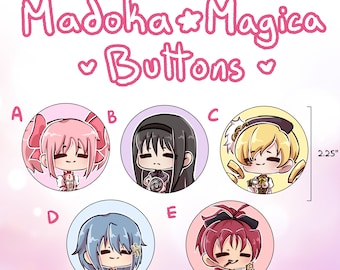 Madoka Magica Buttons