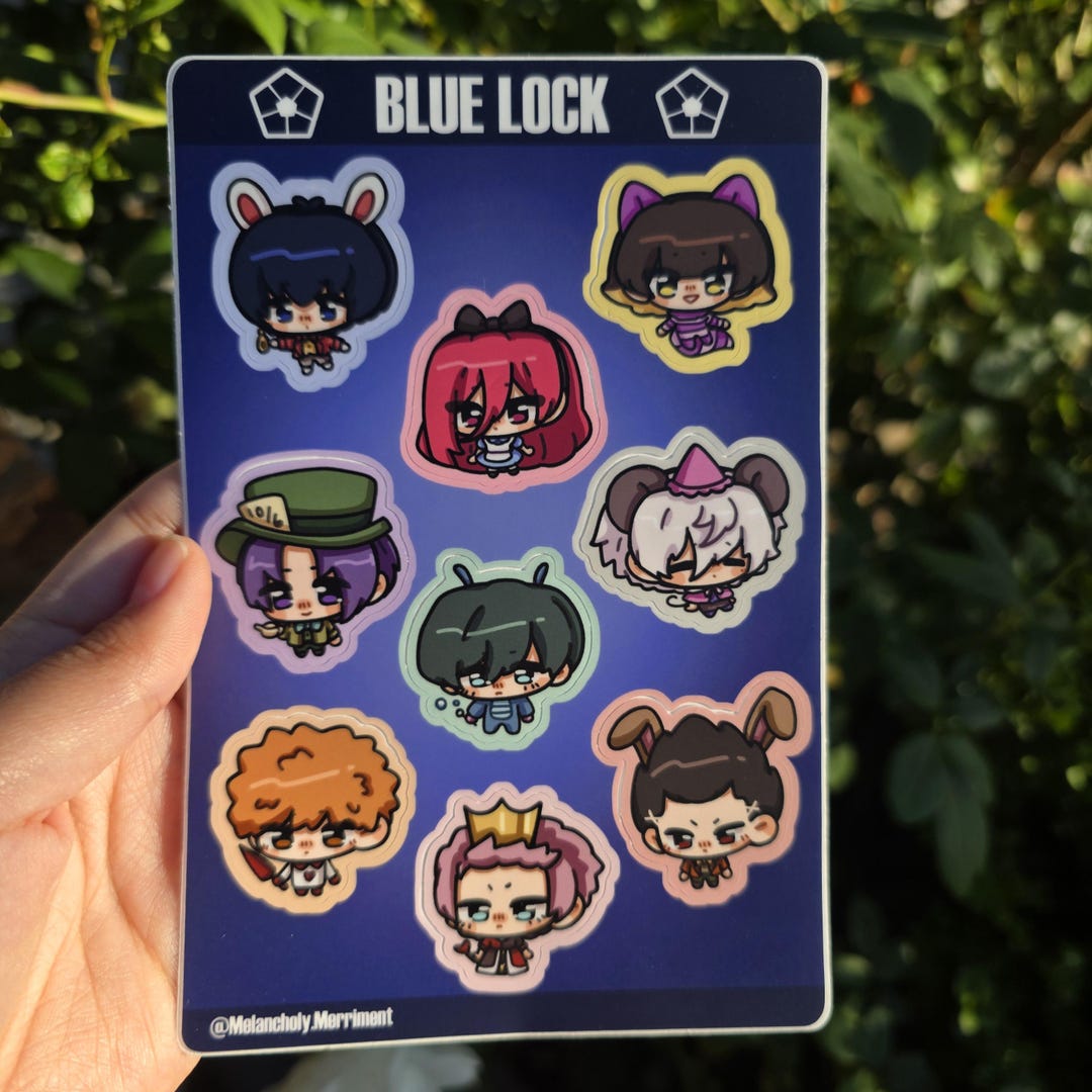 Blu Lock Wonderland Sticker Sheets - Etsy