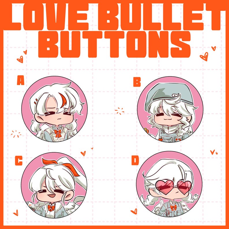 Love Bullet Buttons - Etsy