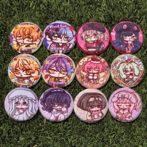 Project Sekai Plush Buttons