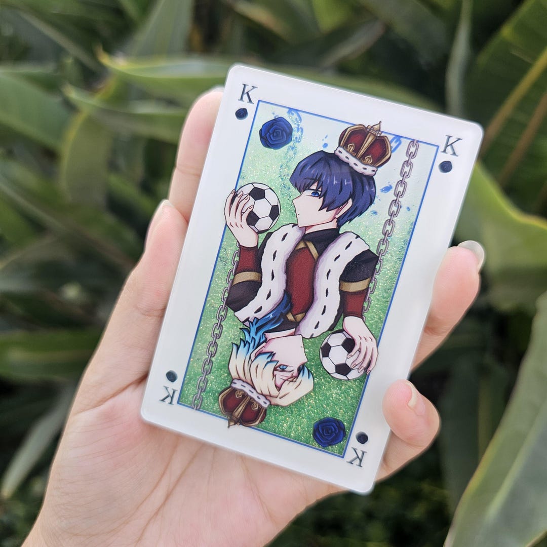 Isagi and Kaiser Blu Lock Quicksand Acrylic Block - Etsy
