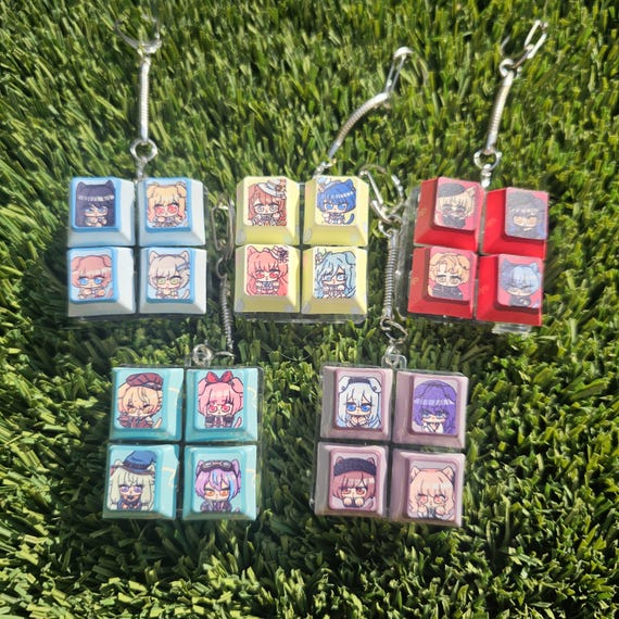 Project Sekai Group Keycap Keychains