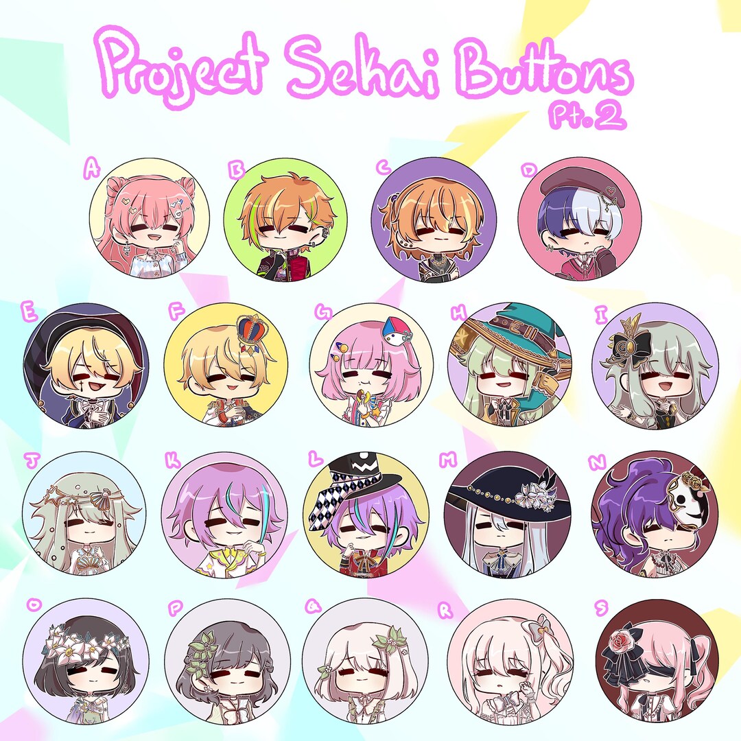 Project SEKAI Buttons Pt. 2 - Etsy