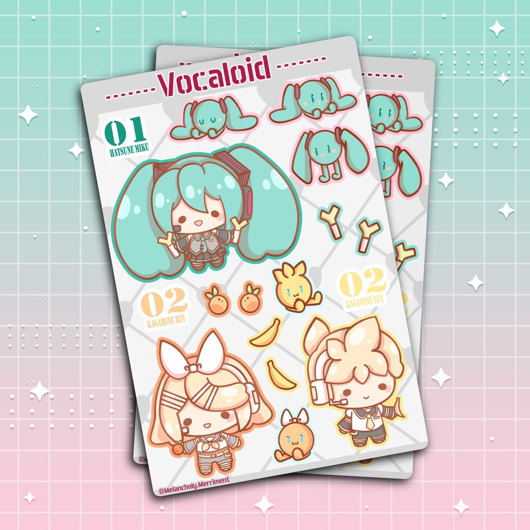 Vocaloid Sticker Sheet Etsy
