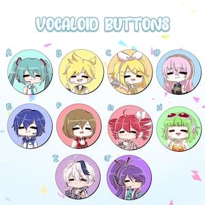 Vocaloid Buttons