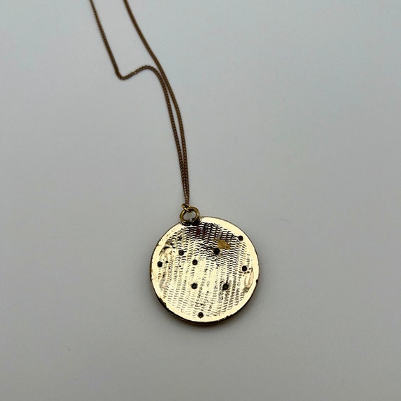 Vintage celestial star medallion pendant - image 6