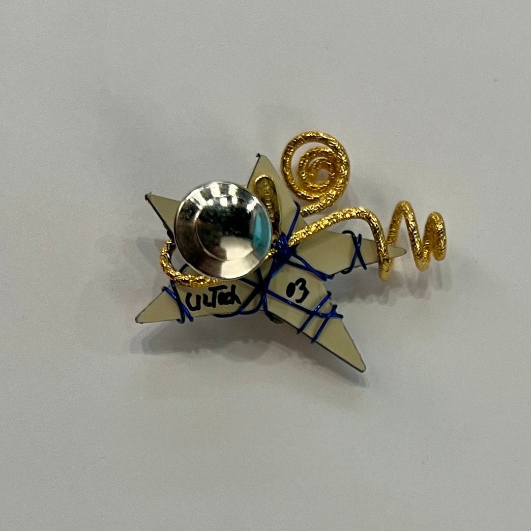 Vintage Liz Tech Hand Made Star Pin, 2003 Etsy