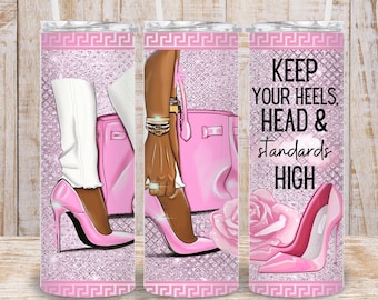 Digital Glam Fashion Legs 20oz Tumbler Wrap - PNG Sublimation 400 dpi