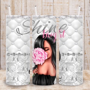 Digital Fashion Girl 20oz Tumbler Wrap - PNG Sublimation 300 dpi