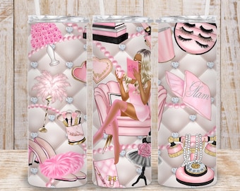 Digital Fashion  20oz Tumbler Wrap - PNG Sublimation Quilted Cushion 300 dpi