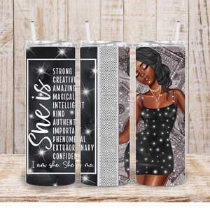 Digital Glitter Dollar Bill 20 Unzen Inspirational Tumbler Wrap - PNG Sublimation 400 dpi Glam Girl Tumbler