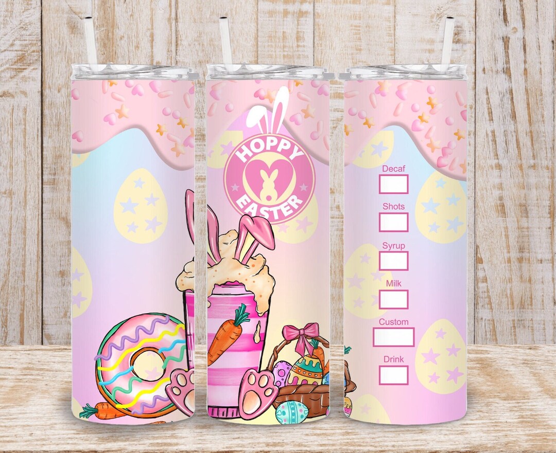 Digital Pastel Easter Bunny 20oz Tumbler Wrap - PNG Sublimation 300 Dpi ...