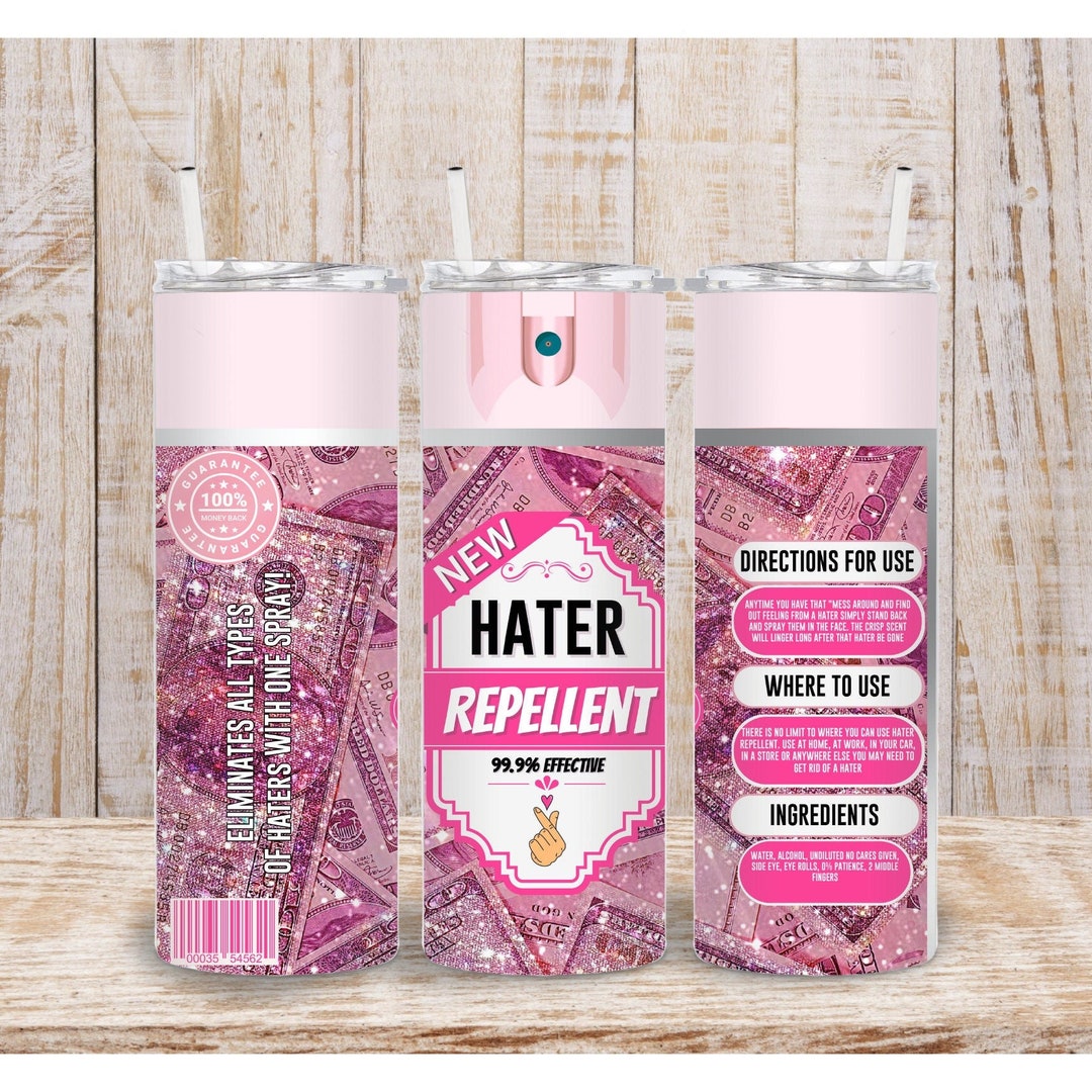 Digital Hater Be Gone Spray Bottle 20oz Tumbler Wrap 20oz PNG