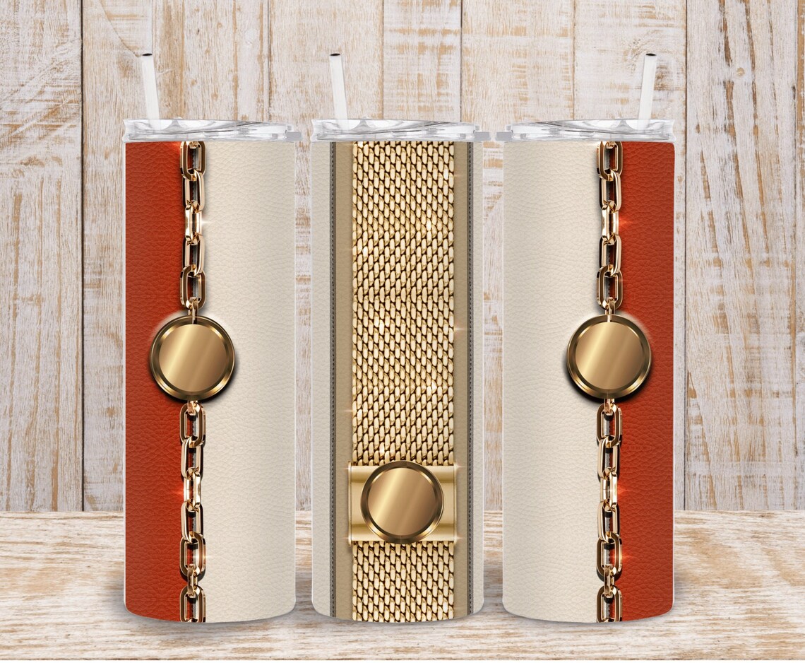 Digital Luxury Chain Purse 20oz Tumbler Wrap PNG Sublimation Etsy