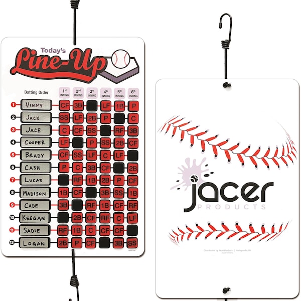 Line Up Board for Baseball Softball