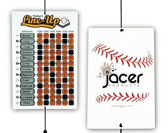 Baseball Softball Lineup Board – Orange
