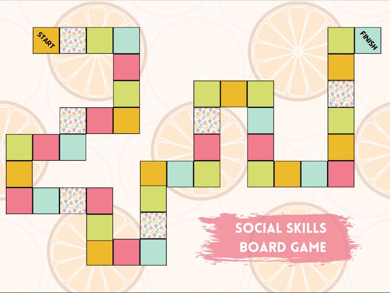 Social Skills Board Game, Mental Health, Group Therapy Activity