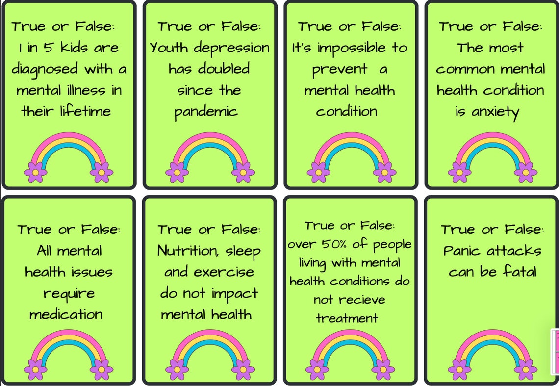 Mental Health Board Game Etsy