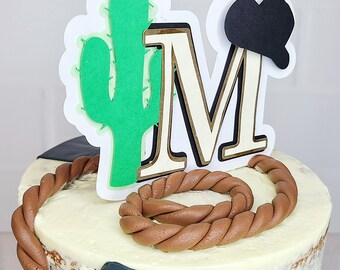 Cowboy Cake Topper /First Birthday / Cowgirl Party / Cowboy Party