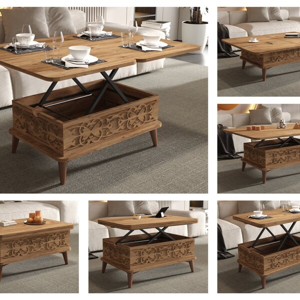 Convertible Coffee Dining Table Etsy UK