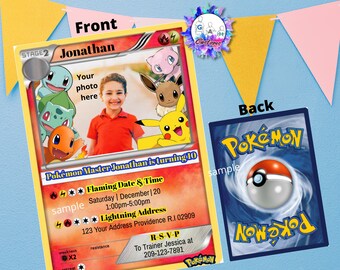 pokemon birthday card etsy