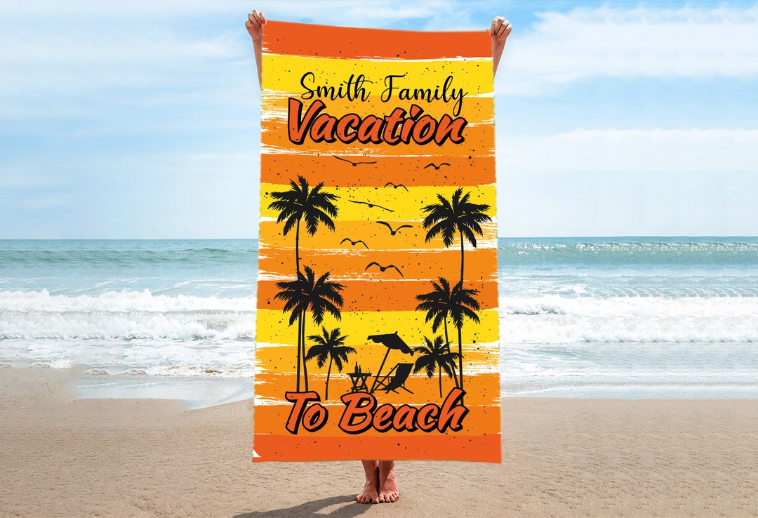 Custom Beach Towelpalm Beach Towelspersonalized Beach Towelcustom