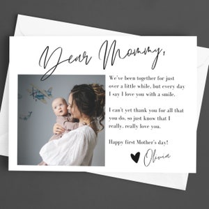 1º Presente de Dia das Mães do Bebê | Primeiro Presente de Dia das Mães | Primeiro Dia das Mães Personalizado 2023 | Download Digital | Cartão Postal