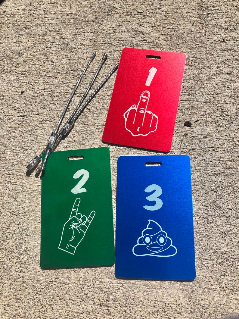 Disc Golf Bag Tags Buddy Competition Tags Aluminum Hand Etsy