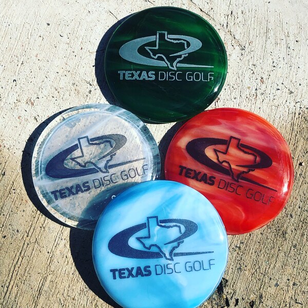 Disc Golf Glass Minis - Player Pack Item - Bulk for Tournaments, Tours, Shops - Variable Sizes and Colors - 3.5” 2.75” diameter! PDGA legal.