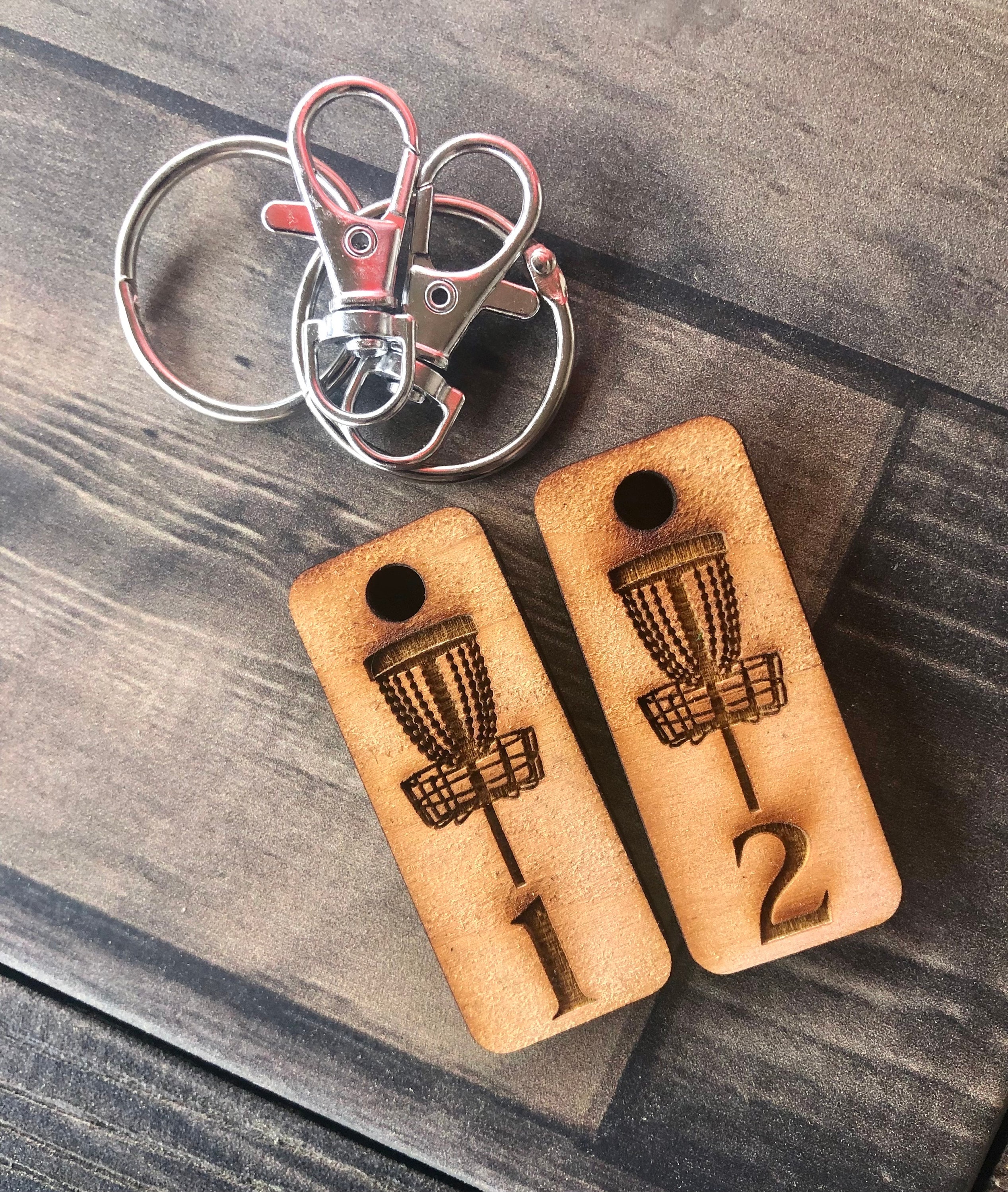 Disc Golf Bag Tags Buddy Competition Tags Engraved Wood Etsy