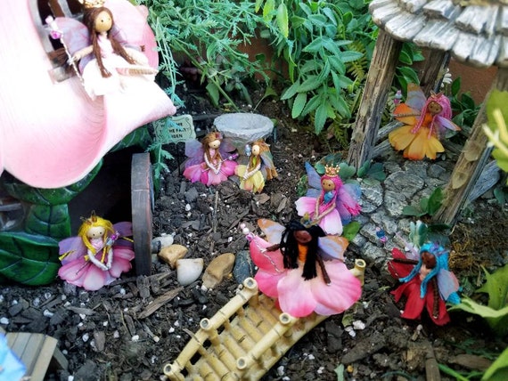 Ensemble de bureau d'école miniature de poupées de fées Gnome fait à la  main -  France