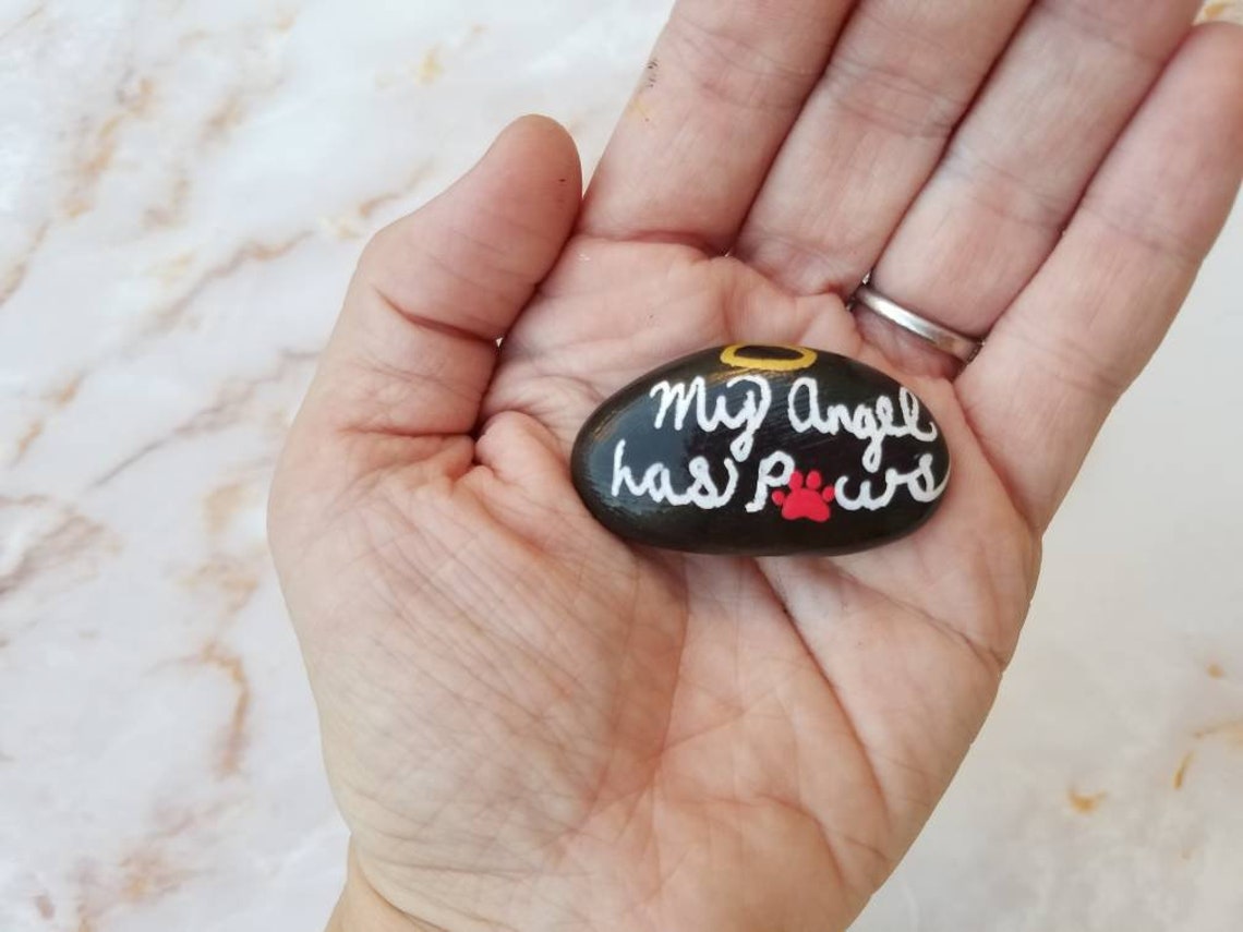 Pet Grief Word Stones Handpainted Pet Grief & Loss Rocks - Etsy