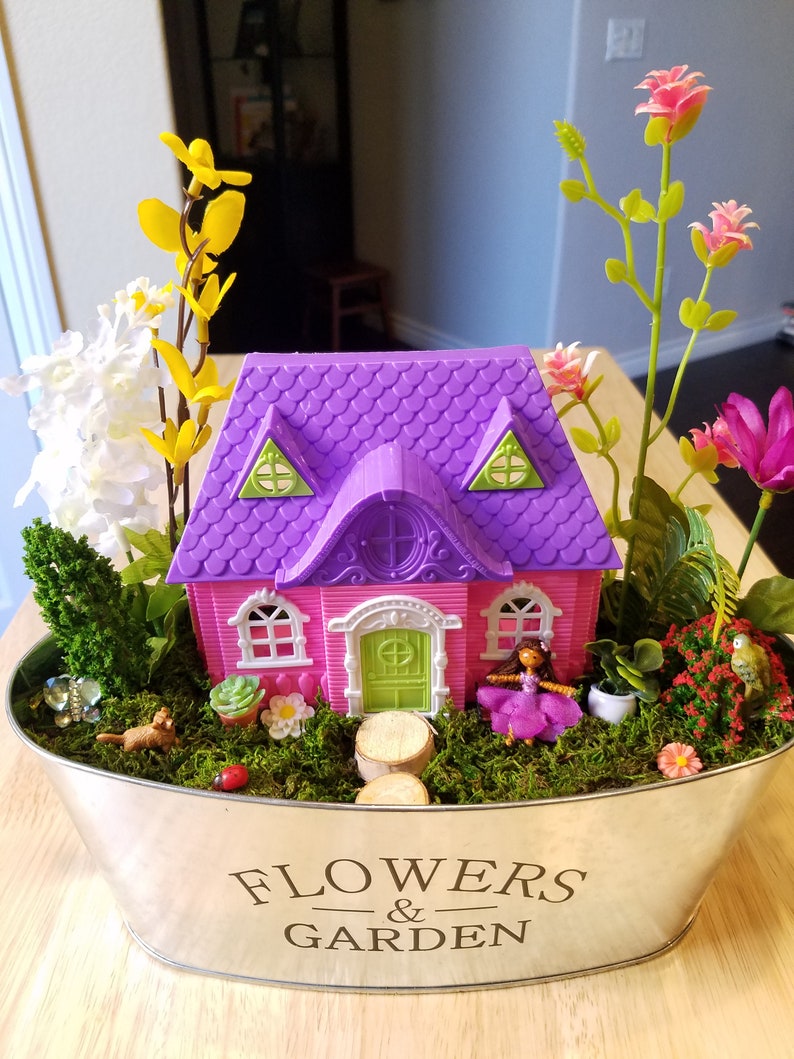 Fairy Garden Kit Miniature Dollhouse Handmade Miniature Etsy