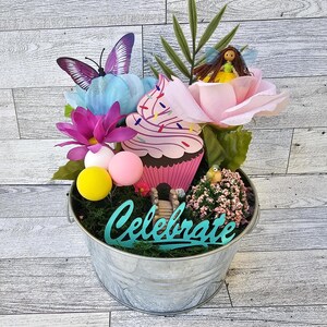 Geburtstags-Fee-Garten-Kit, handgefertigte Feenpuppe, Bastelset für Kinder, Geschenk für Mädchen, Feen-Dekor, Geburtstags-Fee-Garten-Kit