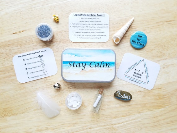 Mini Calm Down Kit, Coping Skills Toolbox, Mindful Grounding Technique,  Panic Anxiety Stress Relief Gift, Self-care Gift, Stay Calm -  Canada