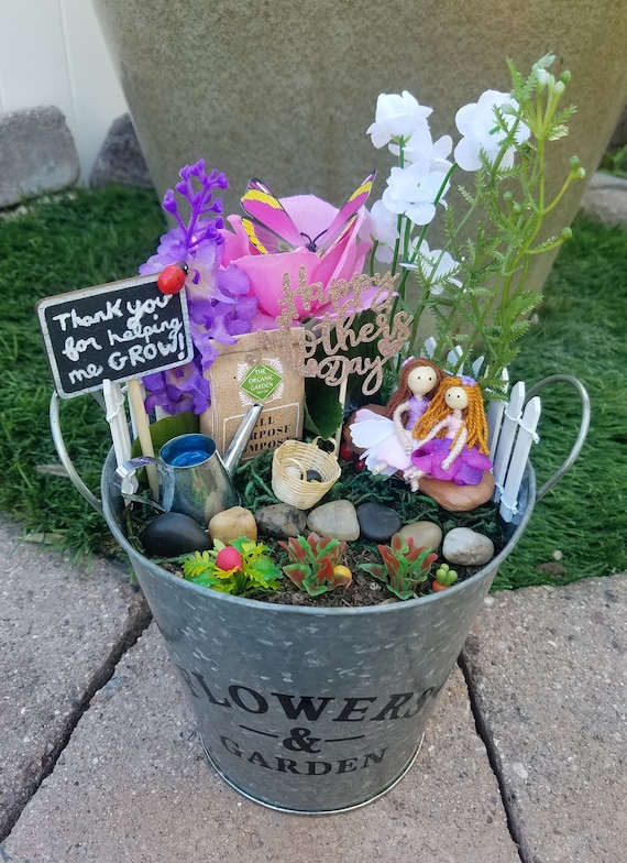 Mini Garden Gift Basket Mini Garden Gift Basket