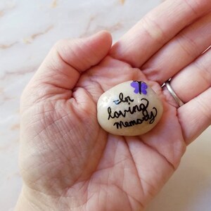 Bereavement Word Stones, Handpainted Grief & Loss Rocks, Memory Stones ...