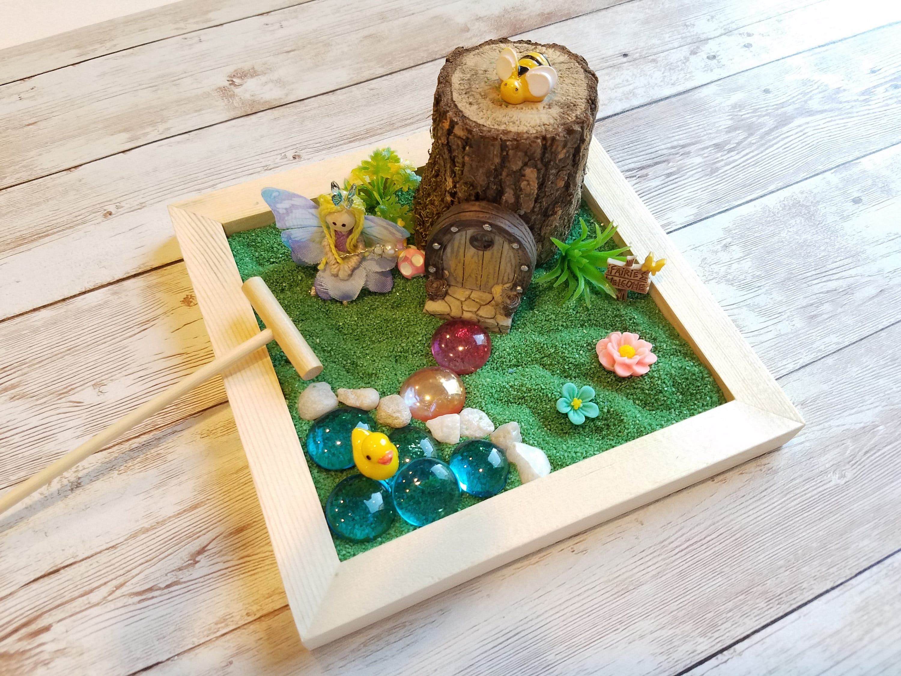 Fairy Zen Garden Kit, Handmade Fairy, DIY Zen Garden, Relaxing