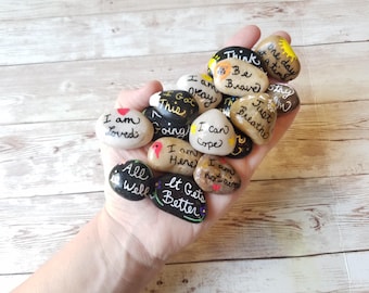 Inspirational Word Stones, Handpainted Rocks, Affirmation Stones, Coping Statement Rocks, Worry Stones, Kindness Rocks, Encouragement Rocks