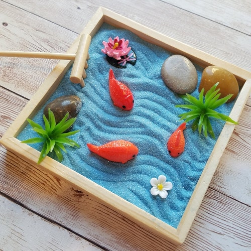 Zen Garden Kit DIY Zen Beach Zen Garden Anxiety Stress Etsy