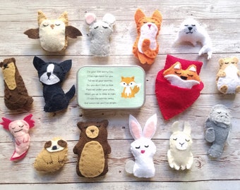 Pocket Pets, Worry Pets, Tiny Pocket Felt Animals, Pocket Pals, Bedtime Buddies, Worry Pet for Kids, Separation Anxiety, Sleep Anxiety
