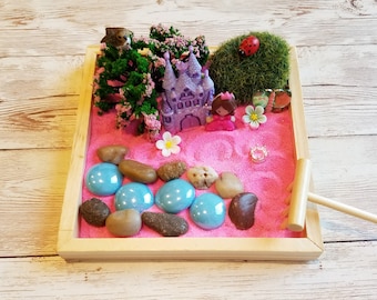 Princess Mini Zen Garden Kit | Fairy Tale Castle | Mindfulness Gift