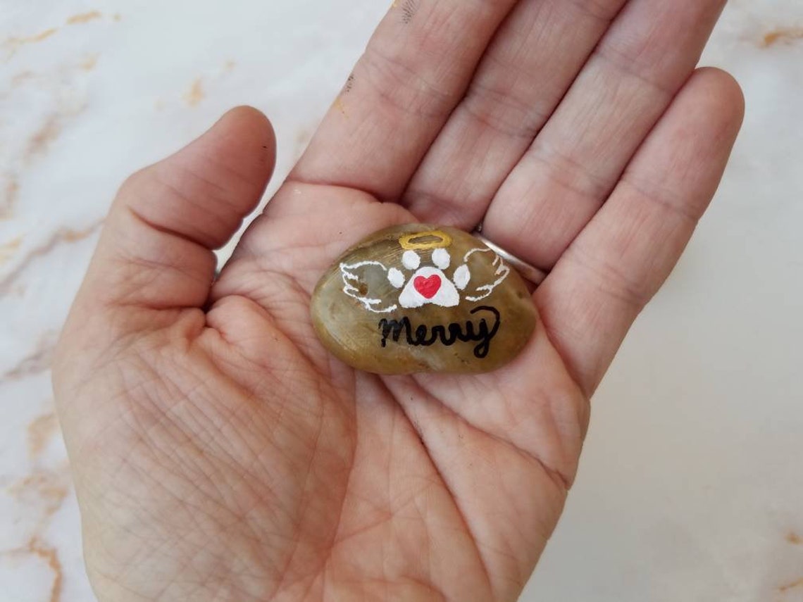 Pet Grief Word Stones Handpainted Pet Grief & Loss Rocks - Etsy