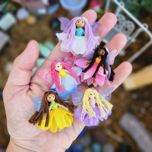 Tiny Fairy Doll, Handmade Fairy Doll, Micro Fairy Doll, Mini Fairy, Fairy Decor, Fairy Gift, Gift For Girls, Fairy Birthday Gift