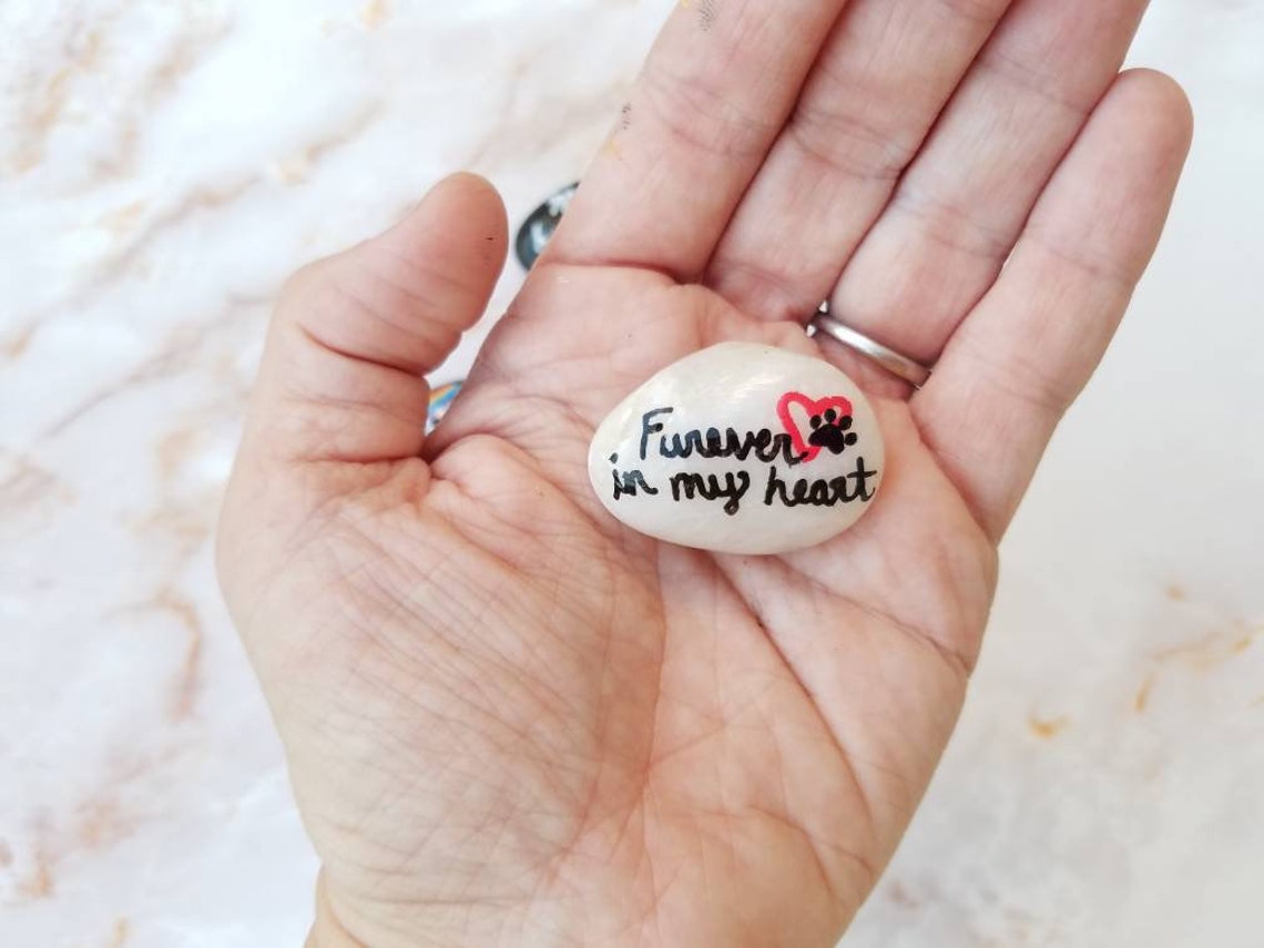 Pet Grief Word Stones Handpainted Pet Grief & Loss Rocks - Etsy